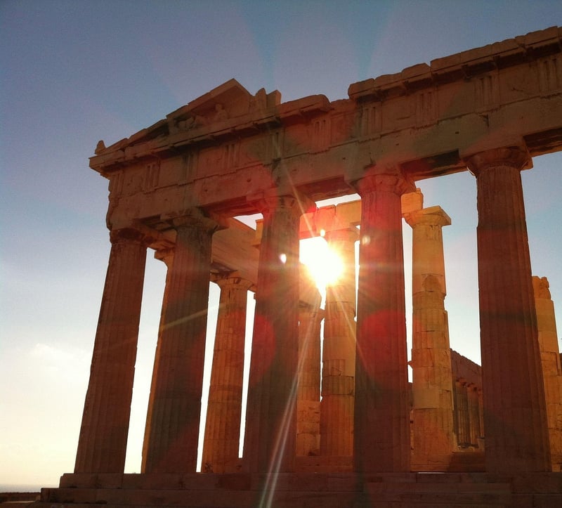 The Parthenon in Athens, Greece